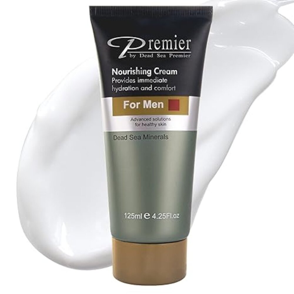 PREMIER Dead Sea Nourishing Cream for Men (tube)- 4.25 fl oz / 125 ml-NEW-SEALED